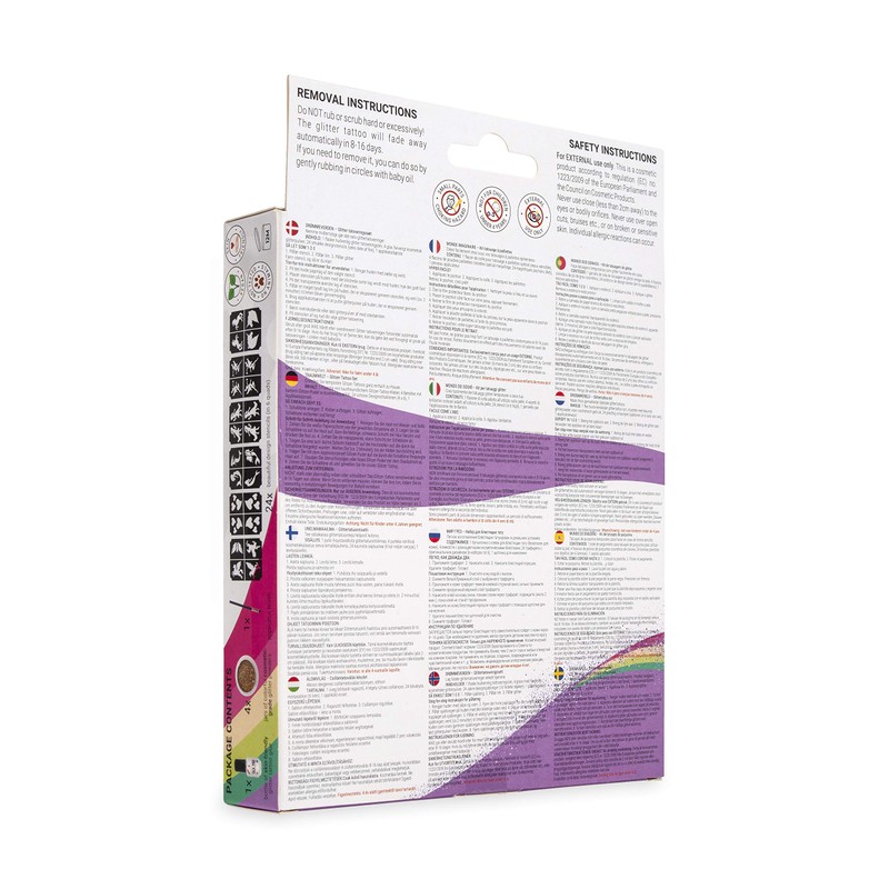 Traumwelt - Temporary Glitter Tattoo Set for Girls for Kids