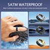 Yeforu Smart Ring Men Women Fitness Ring with Touch Button