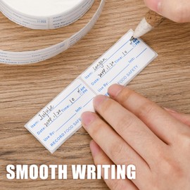 Removable Food Labels 1000Pcs, Ancable Date Labels for Food Storage Labels Prep Canning Labels for Jars, Pantry and Meal Containers