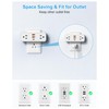 BEVA Multi Plug Wall Outlet - 4 Outlet Splitter with