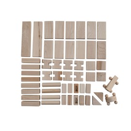 Beka 06050 Little Builder 52 Piece Set Hard Maple Unit Blocks Hard Maple Unit Blocks