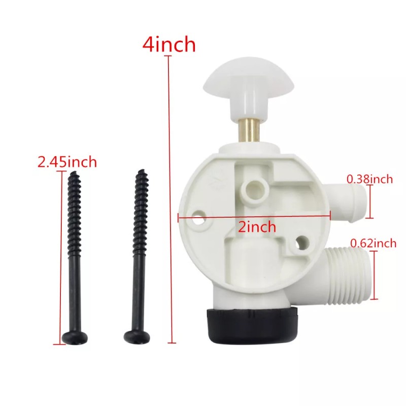 qipeijian585 For Dometic Sealand Toilet Water Valve Kit Part 314349
