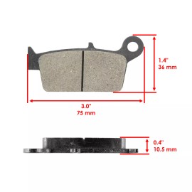 Caltric Brake Pads for Honda CR125R CR250R CR500R Cr 125 250 500 R 1995-2001 Front Rear