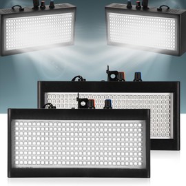 Retisee 2 Piezas Luz Estroboscópica de 270 LED para Halloween Luces de Fiesta con Activación Manual y Automática por Sonido Mini Luces Intermitentes para Discotecas Bodas