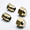 Solid Brass SAE 45 Degree 1/2'' Flare Female Male Cap