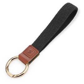 SENLLY Wrist Strap Lanyard, Original Stretchy Key Ring Lanyard, R001b Black
