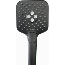 Gabrylly 3-Setting High Pressure Handheld Shower Head,Matte Black（only shower head）