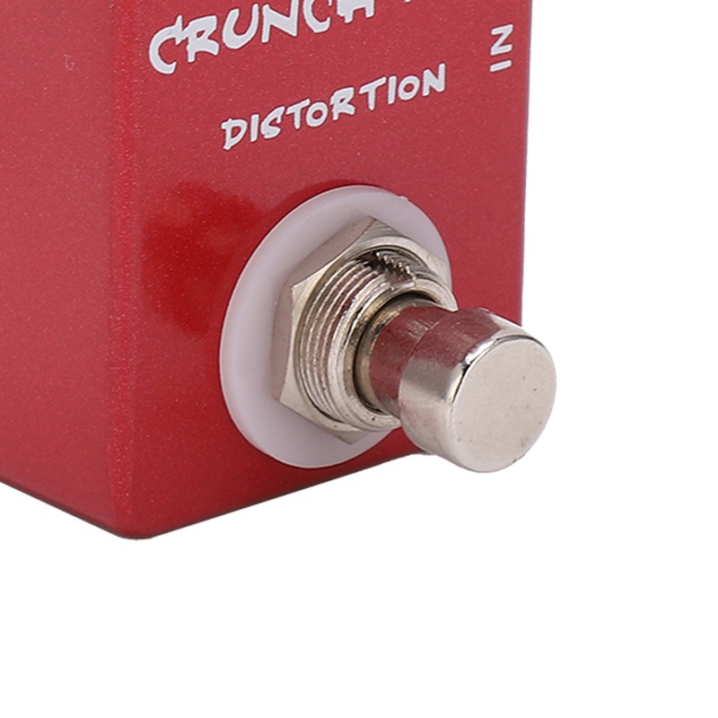 Distortion Effect Metal Shell Red True Bypass Foot Switch for