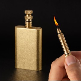 Throne Permanent Match Lighter Refillable – Cool Vintage Trench, Pipe Lighter, Creative EDC Fire Starter – Unique Reusable Gift for Men, Dad, Husband