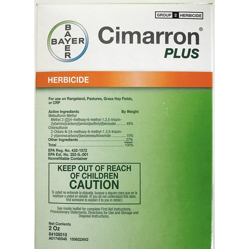 Bayer -Cimarron Plus Range and Pasture Herbicide with Metsulfuron Methyl-2