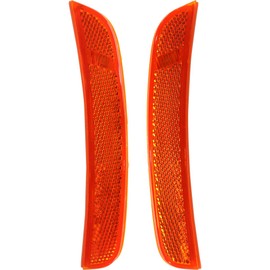 For 2015-2018 Dodge Charger Pair Driver and Passenger Side Turn Signal/Side Marker Light LED With Bulbs CAPA Certified Included CH2550133 CH2551133 | 68214405AA 68214404AA