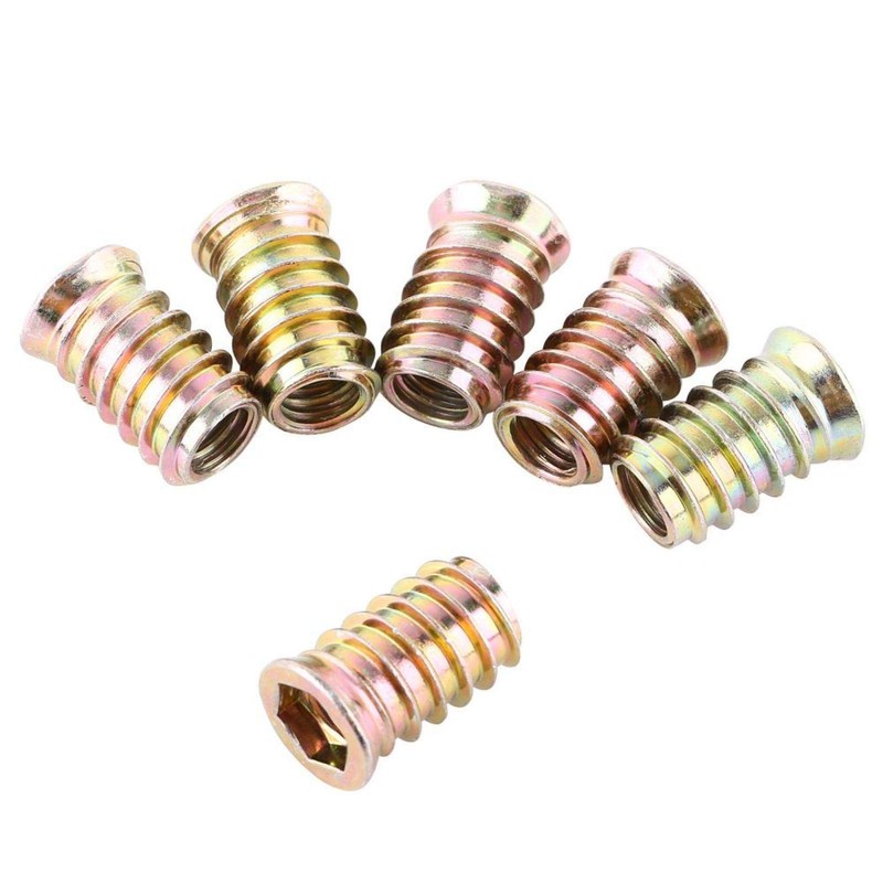 Pack of 20 Threaded Bushing Screws, Drive Nuts, Hexagon Socket