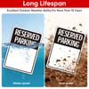 (2 Pack) Blank Reserved Parking Sign, Write-On Sign, 14x10 Inches