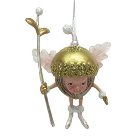December Diamonds 79-81495 Resin Fairy Acorn Ornament 4.25 Inches