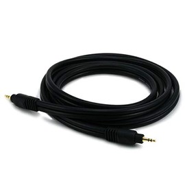 Monoprice 105577 6-Feet Premium Stereo Male to Stereo Male 22AWG Audio Cable - Black