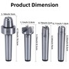 8MILELAKE MT2 Wood Lathe Live Center Set, 4pcs Drive Spur