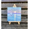 Mini Easel Stand, 2pcs Wooden Mini Easels for Display Tabletop