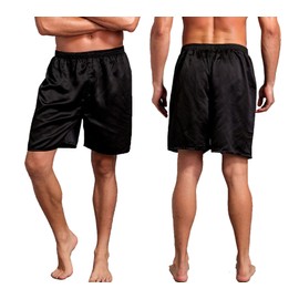 Men's Silk Boxers Satin Boxers Shorts Silk Pajama Underwear Shorts Mens Pajama Bottoms