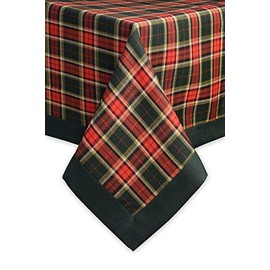 Justina Claire Table Cloth in an Argyll Design. (54x72)