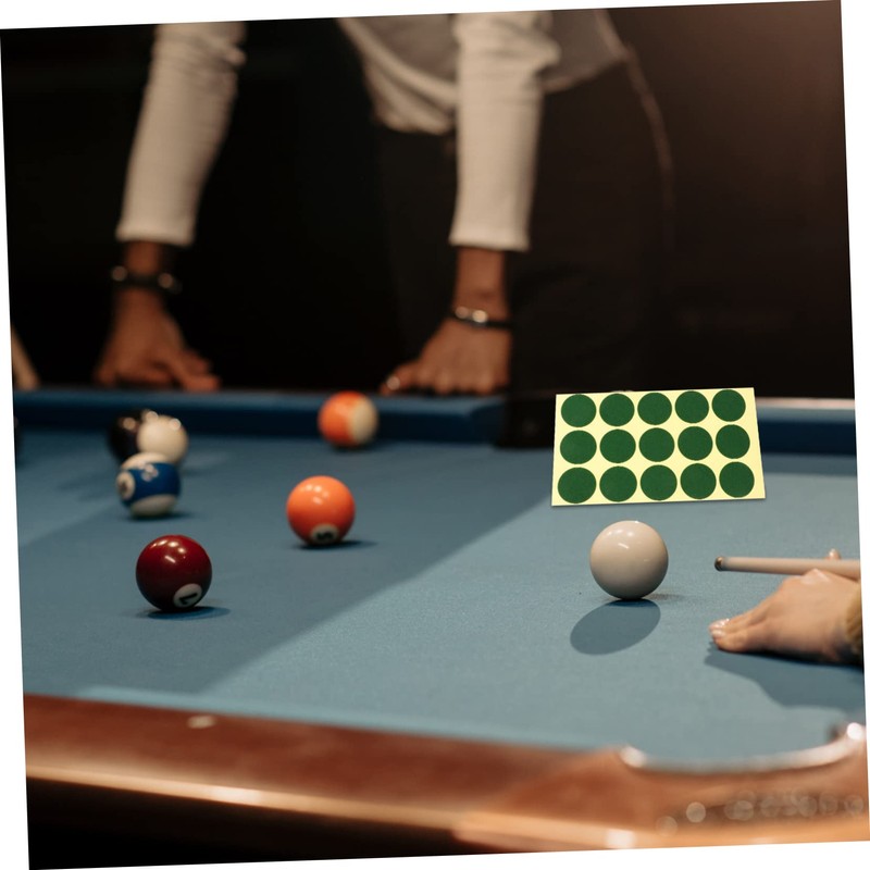 SUPVOX Pool 2 Sheets Billiard Table Cover Patch Green Dots