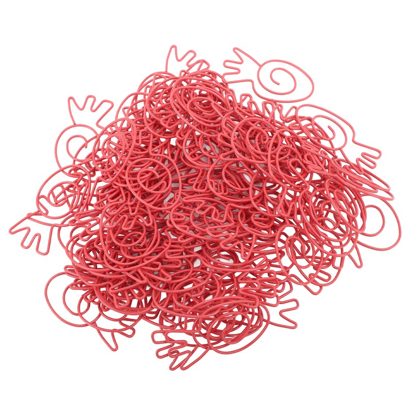100Pcs Carrot Paper Clips Carrot Shape Strong Metal Anti Slip