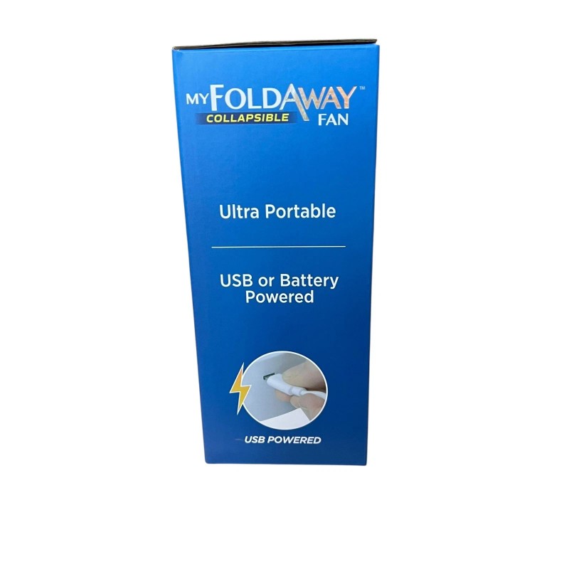 Emson My Foldaway Collapsible Fan USB Powered Portable Fan WHITE