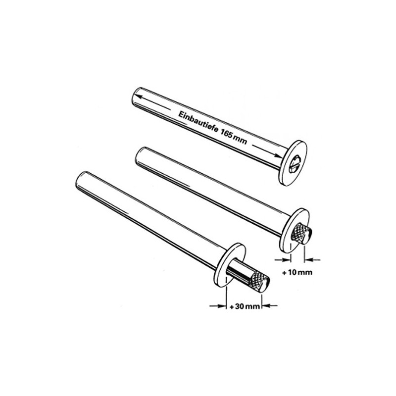 Burglary protection latch as flush version