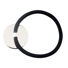 ALLinONE Hair Bands Hair Ties Cabochon Setting Frame Tray Round Bezel for DIY Craft (Silver 25mm)