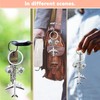 Airplane Keychain Key Chain Charm for Men Women Travel Lovers