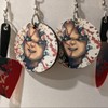 Chucky doll and knife earring set - Color: butcher knife