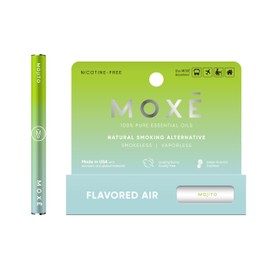 MOXE Natural Mojito Air Inhaler | Non Electric Long-Lasting Flavored Air Refreshing Support | Oral Fixation Peppermint, Lime, Bergamot & Menthol Essential Oils, Craving Relief