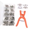 YFFSFDC 100 Pcs Snap Buttons Plus Naps with Pliers for