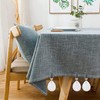6Pcs Tablecloth Weights Marble Stainless Steel Small Size Waterproof Rustproof
