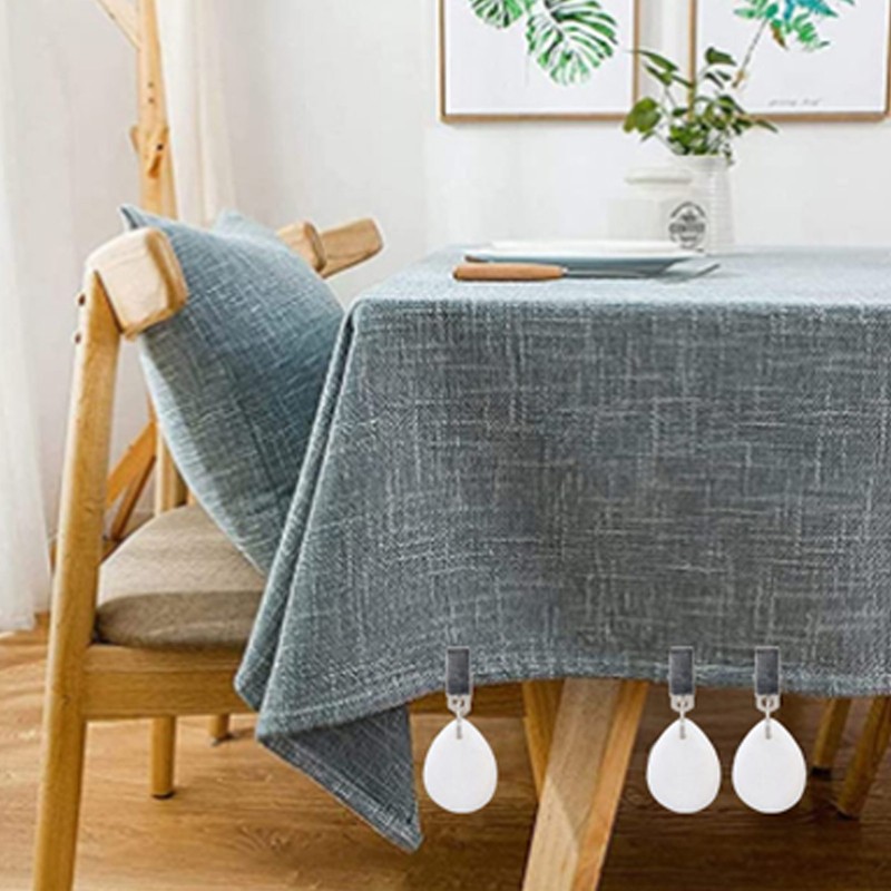 6Pcs Tablecloth Weights Marble Stainless Steel Small Size Waterproof Rustproof