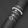 Prosy Multilayer Lucky 8 Bracelets Set Silver Pearl Fantasy Elephant