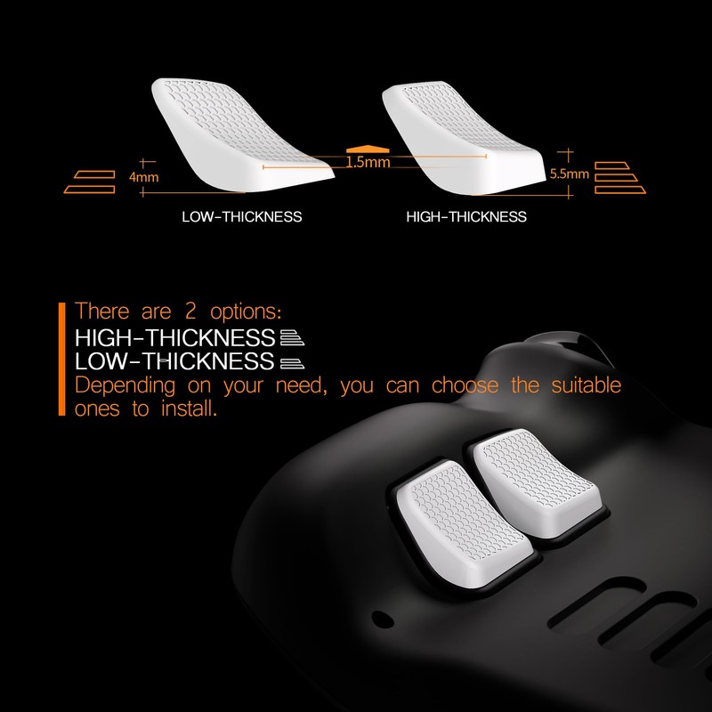 playvital Non-Slip Button Mat for Steam Deck LCD Back Buttons,