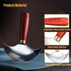 Coowolf Leather Knife with Wooden Handle, Leather Working Tools for
