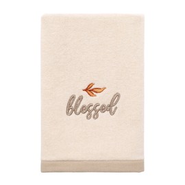 Avanti Linens - Fingertip Towels, Soft & Absorbent Cotton Towel, Fall Home Decor, Set of 2 (Grateful Patch Collection)