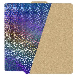 HzdaDeve 257.5x257.5MM Sheet H1H Build Plate for Bambu Lab X1/X1C/X1E/P1P/P1S/A1 Heated Bed Spring Steel Flexible Platform One Side Textured and One Side Smooth Board 3D Printer (PEO + Smooth Bubble)