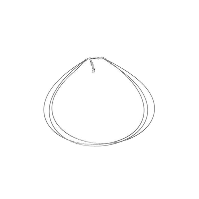 Choker Stainless Steel 3 Rows Stainless Steel, Stainless Steel, None