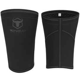 Knee Sleeves 7mm (1 Pair) - High Performance Knee Sleeve Support For Weight Lifting, Cross Training & Powerlifting - Best Knee Wraps & Straps Compression - For Men and Women (Black/Charcoal, Large)