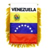 Venezuela 8 Star Mini Flag 4"x6" Window Banner w/suction cup