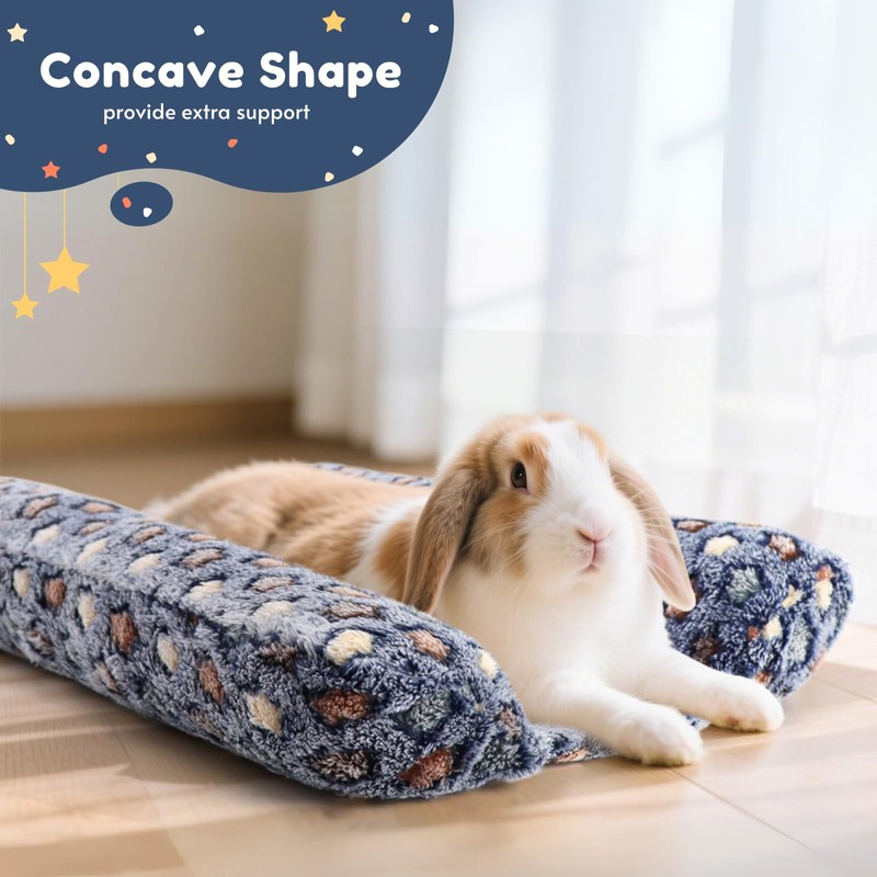 TiereCare Rabbit Bed with with Pillows - Dual-Sided Comfort for