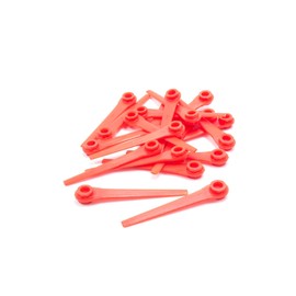 vhbw 20 x Replacement Blades for Gardena RotorCut 5368-20 for Grass Trimmer - Replacement Blade Red, Plastic