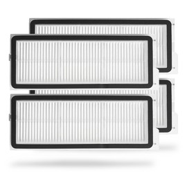 4Pack Washable Filter Replacement Parts For Roborock Qrevo MaxV,Qrevo S,Qrevo Plus,Qrevo Pro,Qrevo Curv,Qrevo Curv S5X,Qrevo Edge,Qrevo Edge S5A,QV35A Robot Vacuum Cleaners, High Efficiency Filters