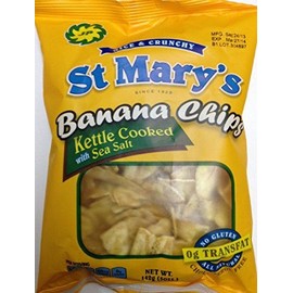 5 x St Mary's Banana Chips 142gram(5oz)