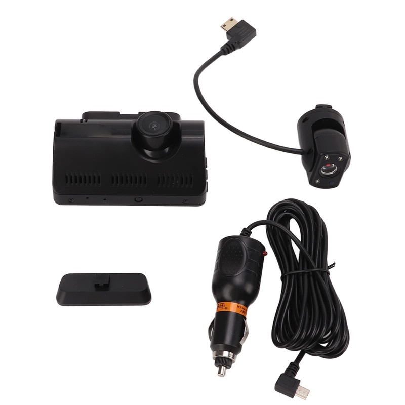 Dash CAM Full HD Dual Dashboard Car Camera, 170 Wide