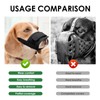 Pack of 2 Muzzles for Dogs, Soft Muzzle with Velcro