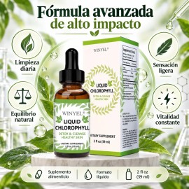 Suplemento Alimenticio De Clorofila 59 Ml Para Rutina Diaria