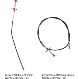 BESPORTBLE Máquina para Destapar Drenaje 2 Piezas de Desatascadores Flexibles de Cuatro Garras, Herramienta Manual para Recoger Basura en Inodoros y Desagües en Uso Doméstico
